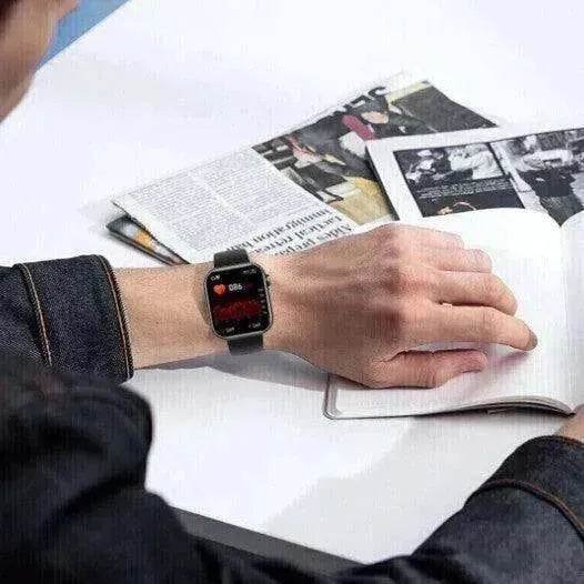 Smart Bluetooth Calling Heart Rate Body Temperature Voice Assistant Smart Bracelet Sports Watch - EX-STOCK Canada