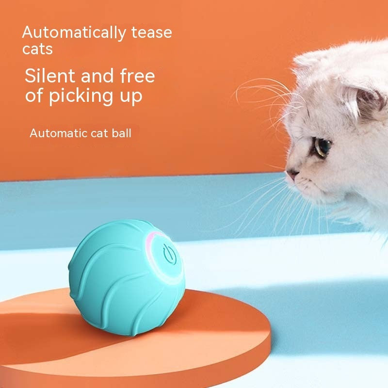 Smart Cat Toys Rolling Ball Pet Cat Owner Interactive Pets Toys Automatic Bouncing Ball USB Self Hi Teasing Kittens Jumping Ball EX-STOCK Canada 