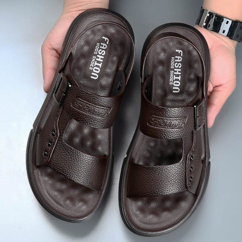 Soft Leather Men's Casual Beach Shoes Latex Pad  EX-STOCK CANADA