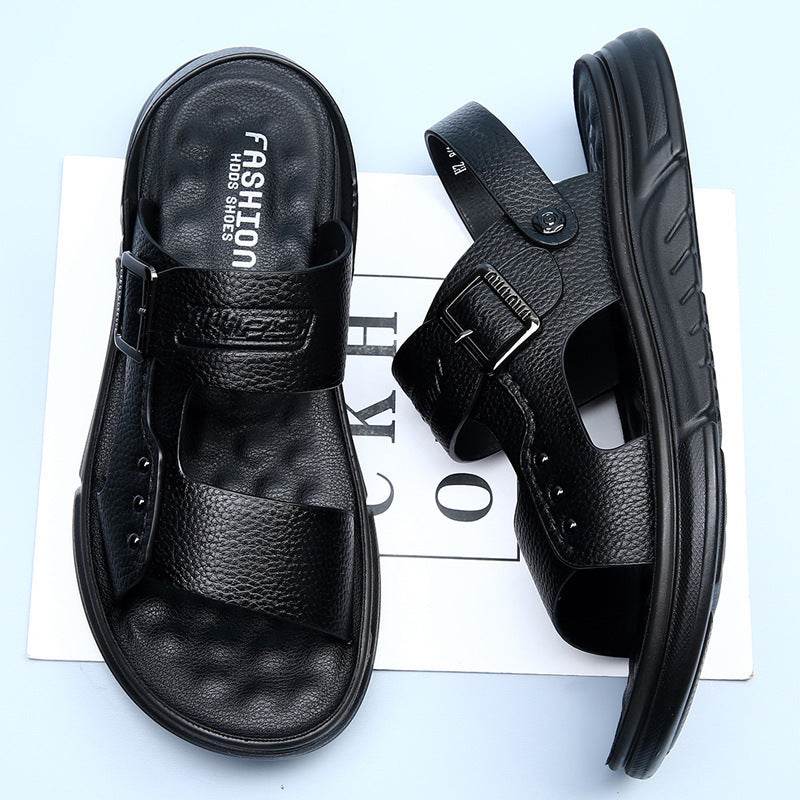 Soft Leather Men's Casual Beach Shoes Latex Pad  EX-STOCK CANADA