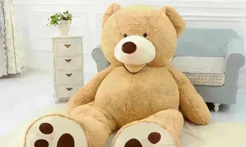 Soft Leather Shell Giant Teddy Bear Plush Toy - EX-STOCK CANADA