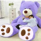 Soft Leather Shell Giant Teddy Bear Plush Toy - EX-STOCK CANADA