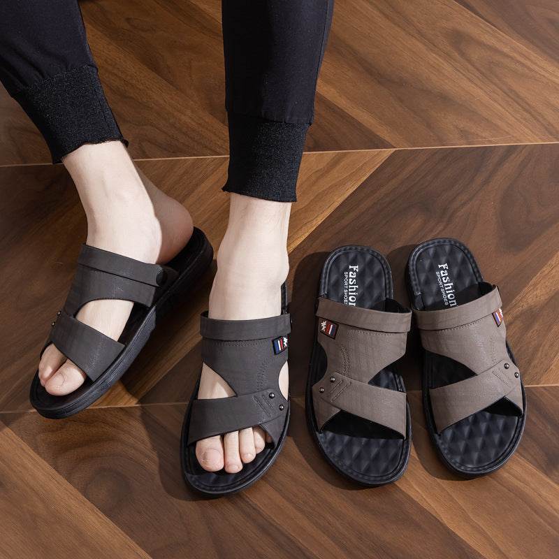 Soft Non-slip Waterproof And Hard-wearing Casual Double-use Men's Rubber Shoes  EX-STOCK CANADA