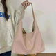 Soft leather women's shoulder bag: High-capacity, casual tote for shopping, in armpit style. - EX-STOCK CANADA