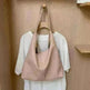 Soft leather women's shoulder bag: High-capacity, casual tote for shopping, in armpit style. - EX-STOCK CANADA