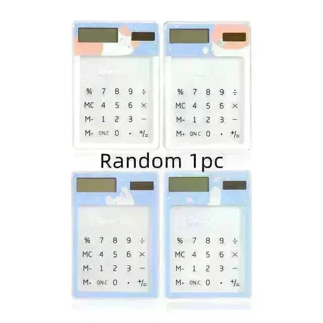 Solar Energy Mini Portable Calculator School Supplies Kawaii - EX-STOCK CANADA