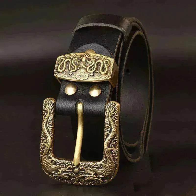 Solid Brass Belt Buckle Casual Pin Genuine Leather - EX-STOCK Canada