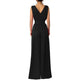 Solid Color And V-neck High Waist Wide Leg Jumpsuit - EX-STOCK Canada