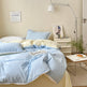 Solid Color Four Piece Lace Edge Duvet Cover EX-STOCK Canada 
