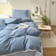 Solid Color Four Piece Lace Edge Duvet Cover EX-STOCK Canada 