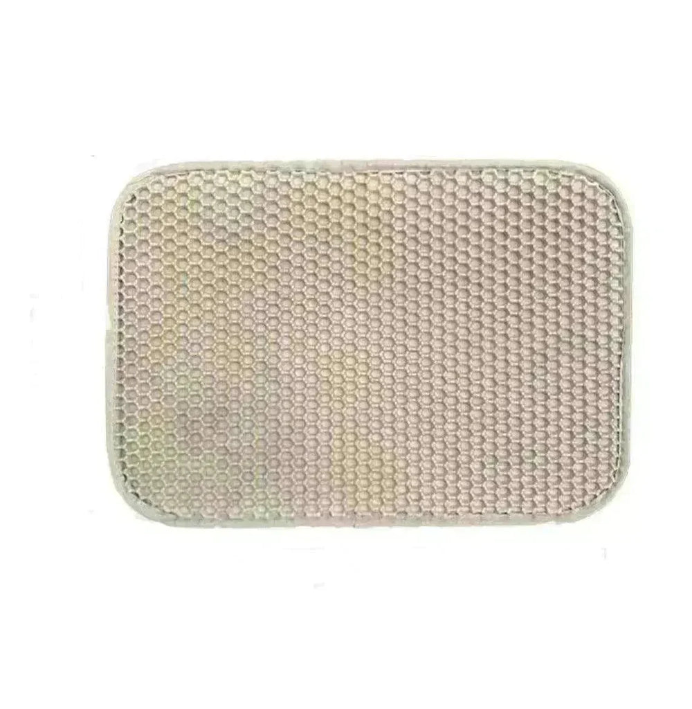 Solid Color Waterproof Easy to Clean Scatter Control Cat Litter Mat - EX-STOCK CANADA