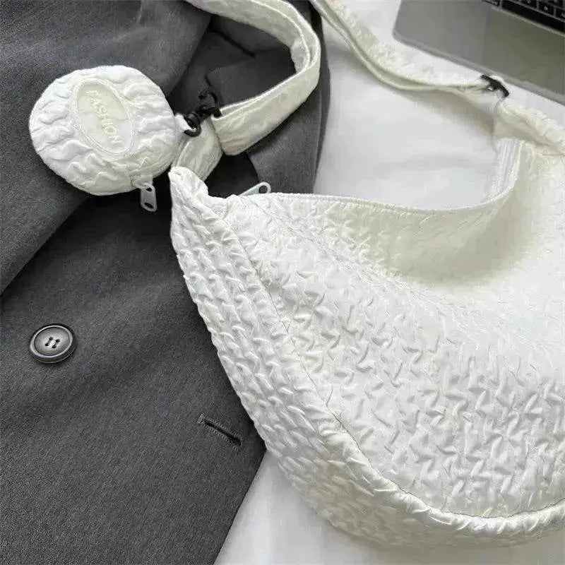 South Korea Ins Girl's Fashionable Cloud Puff Flower Shoulder Bag - EX-STOCK Canada