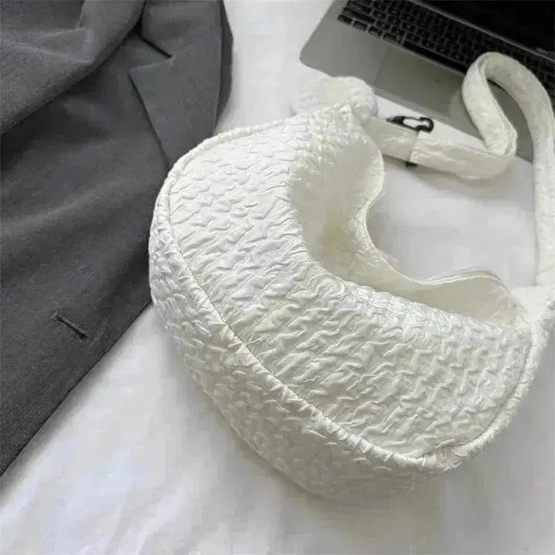 South Korea Ins Girl's Fashionable Cloud Puff Flower Shoulder Bag - EX-STOCK Canada