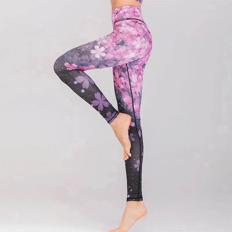 Sports gym printed yoga pants - EX-STOCK Canada