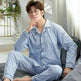 Spring And Autumn Loose Men's Pajamas Suit  EX-STOCK CANADA
