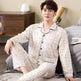 Spring And Autumn Loose Men's Pajamas Suit  EX-STOCK CANADA