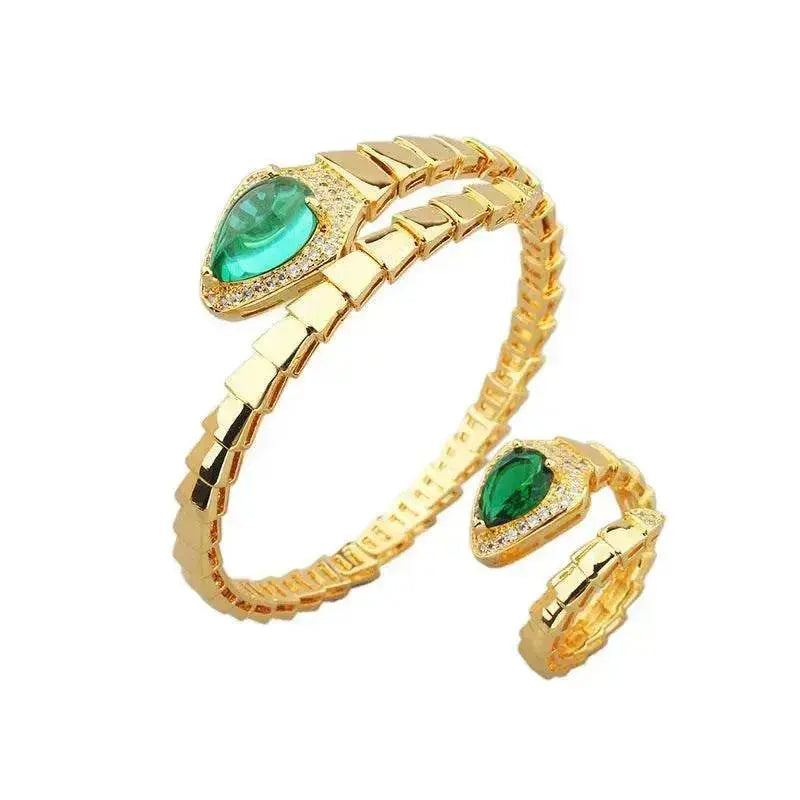 Spring Type Snake Bone Bracelet Ring Suit - EX-STOCK Canada