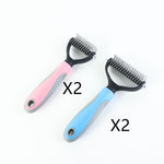 Stainless Double-sided Pet Brush Hair Removal Comb Grooming Dematting Dog Grooming Shedding Tools EX-STOCK Canada 