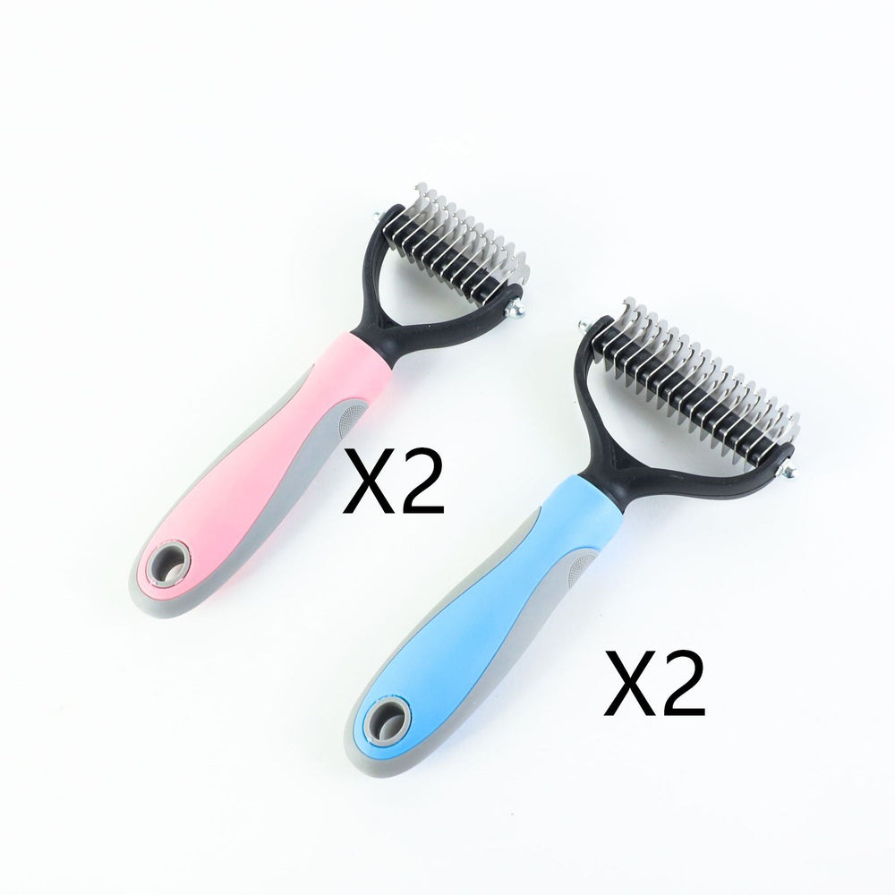 Stainless Double-sided Pet Brush Hair Removal Comb Grooming Dematting Dog Grooming Shedding Tools EX-STOCK Canada 