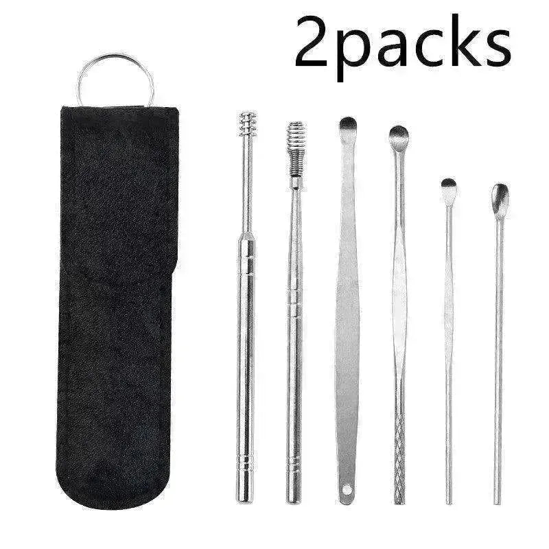 Stainless Steel Ear Pick Double-head Spiral Ear Pick - EX-STOCK CANADA