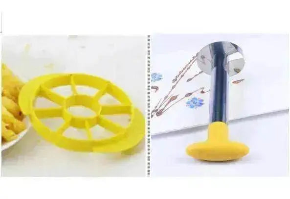 Stainless Steel Easy to use Pineapple Peeler & Cutter & Corer Slicer - EX-STOCK Canada