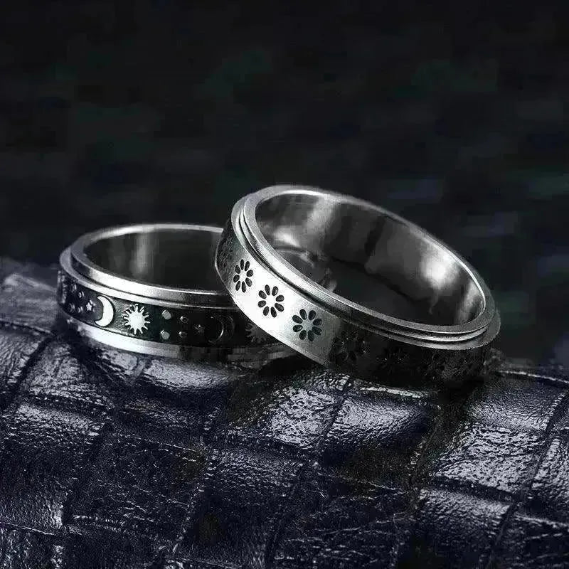 Stainless Steel Rotatable Elegant & Relieve Anxiety Rings - EX-STOCK CANADA