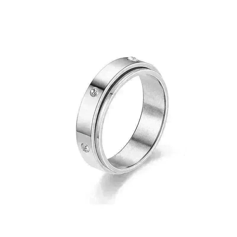 Stainless Steel Rotatable Elegant & Relieve Anxiety Rings - EX-STOCK CANADA