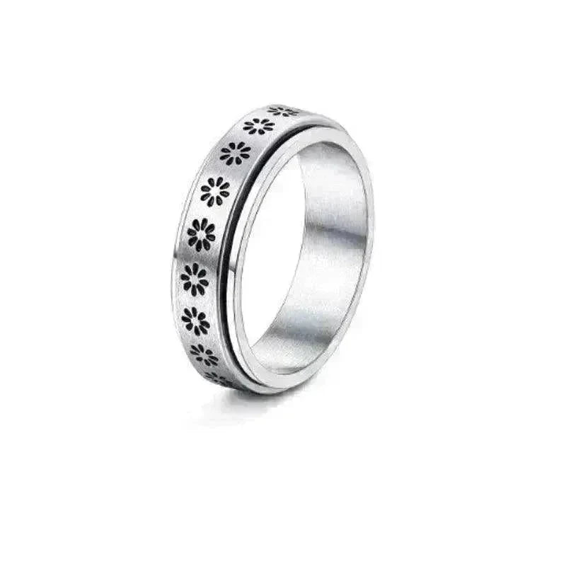 Stainless Steel Rotatable Elegant & Relieve Anxiety Rings - EX-STOCK CANADA