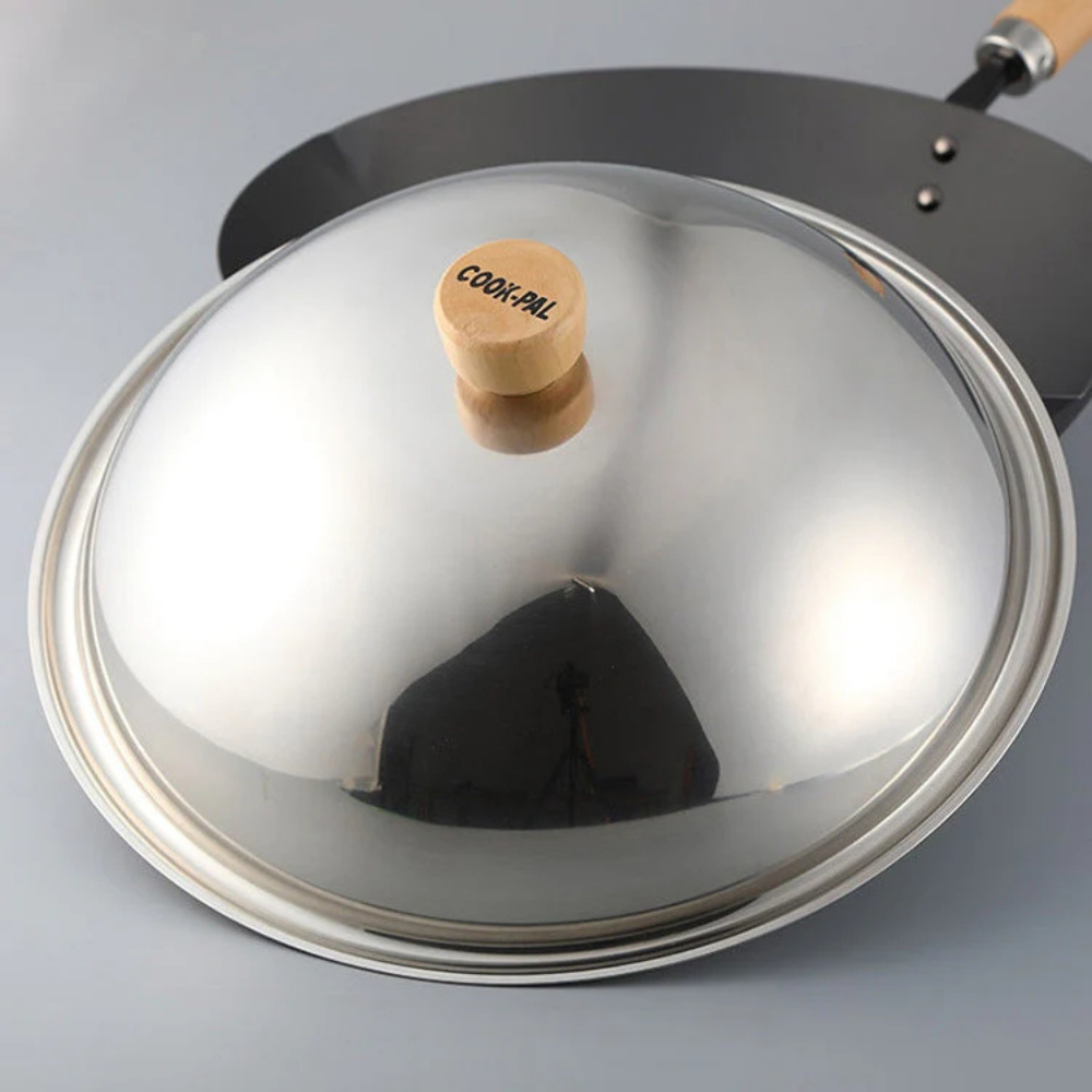 YOSHIKAWA COOK-PAL REN Stainless Steel Lid 30 cm – Made in Japan 