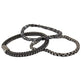 SteelTime Men's Black Leather and Stainless Steel Bracelets with Haematite and Lava Stone EX-STOCK Canada 