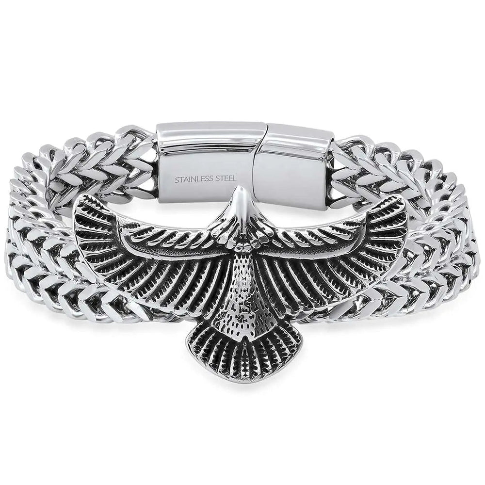 Pulsera de Águila con Cadena de Trigo Steeltime 2EX-STOCK Canada 