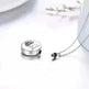 Sterling 925 Silver Heart Urn Engraved Cremation Necklace for Ashes - EX-STOCK CANADA