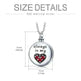 Sterling 925 Silver Heart Urn Engraved Cremation Necklace for Ashes - EX-STOCK CANADA