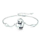 Sterling Silver 925 Heart Shaped Charm Raccoon Bracelet - EX-STOCK CANADA
