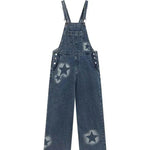 Straight Leg Wide Leg Denim Strap Pants - EX-STOCK Canada