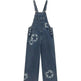 Straight Leg Wide Leg Denim Strap Pants - EX-STOCK Canada
