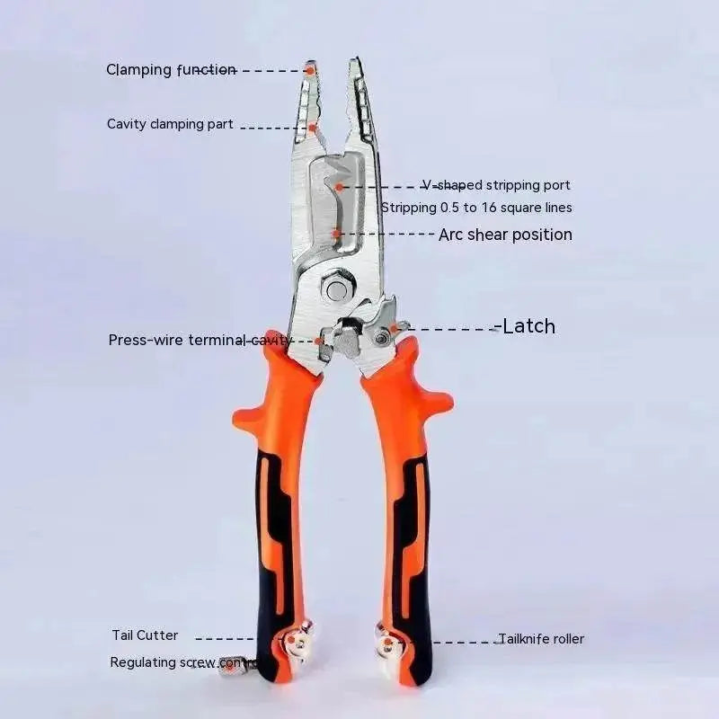 Stylish 7-in-1 Multifunctional High Carbon Steel Wire Stripping Plier - EX-STOCK Canada