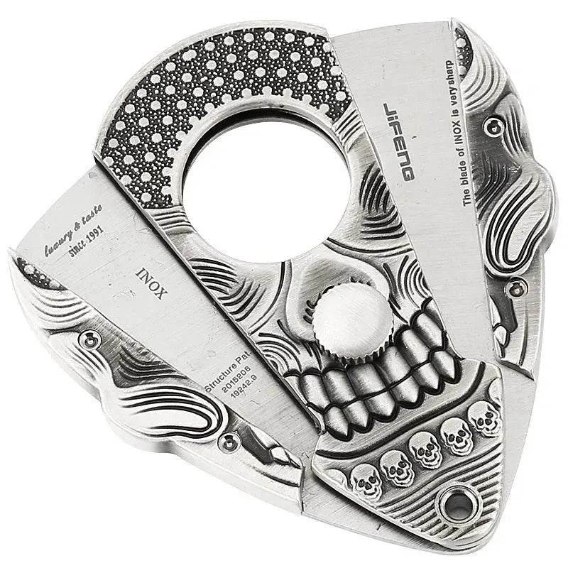 Stylish And Simple Stainless Steel Sharp Gothic Cigar Cutter - EX-STOCK Canada