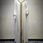 Summer Bronzing Arab Dubai Gown - EX-STOCK Canada