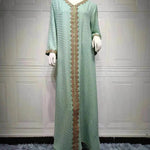 Summer Bronzing Arab Dubai Gown - EX-STOCK Canada
