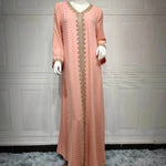 Summer Bronzing Arab Dubai Gown - EX-STOCK Canada