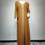 Summer Bronzing Arab Dubai Gown - EX-STOCK Canada