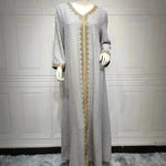 Summer Bronzing Arab Dubai Gown - EX-STOCK Canada