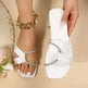 Summer Flat Sandals With Rhinestone Design Toe Slippers Outdoor Beach Shoes For Women - EX-STOCK Canada