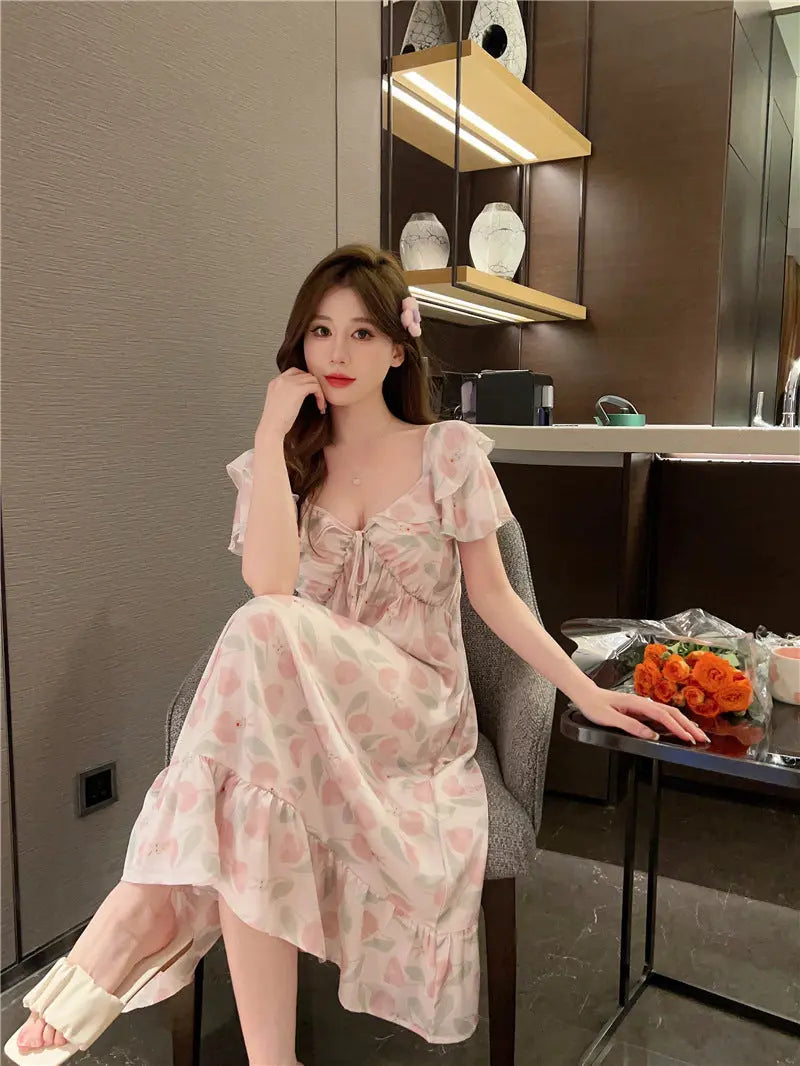 Summer French Silk Pajamas For Women - EX-STOCK Canada