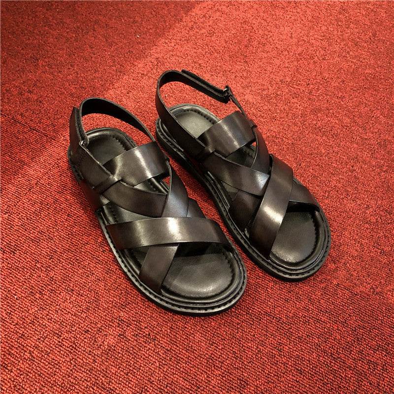 Summer Genuine Leather Casual Sandals Men  EX-STOCK CANADA