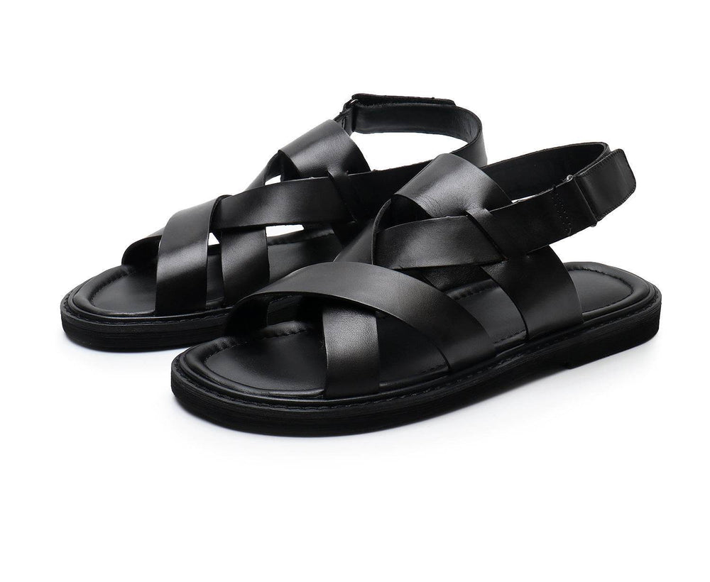 Summer Genuine Leather Casual Sandals Men  EX-STOCK CANADA