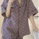 Summer Japanese Bubble Cotton Cute Orange Pajamas For Women - EX-STOCK Canada