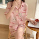 Summer Japanese Bubble Cotton Cute Orange Pajamas For Women - EX-STOCK Canada