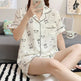 Summer Japanese Bubble Cotton Cute Orange Pajamas For Women - EX-STOCK Canada